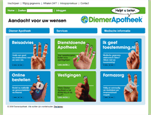 Tablet Screenshot of diemerapotheek.nl